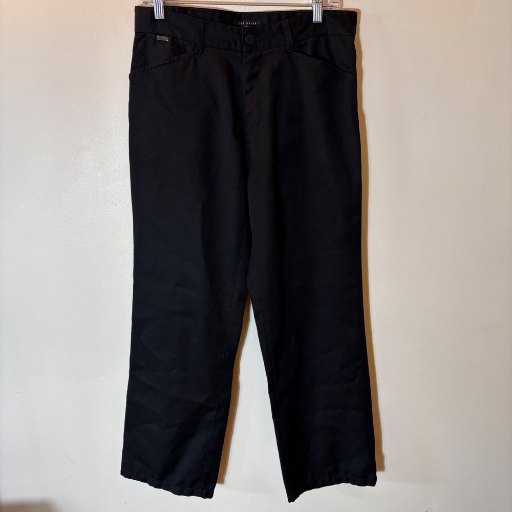 Ted Baker London Mens Black Wool Blend Pant Made in Italy Size 32